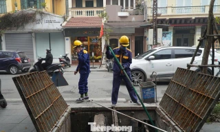 Cận cảnh bể ngầm chống ngập dưới lòng đất ở Hà Nội