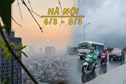 Dịp 8/3 Hà Nội giảm nắng, có lúc mưa mù