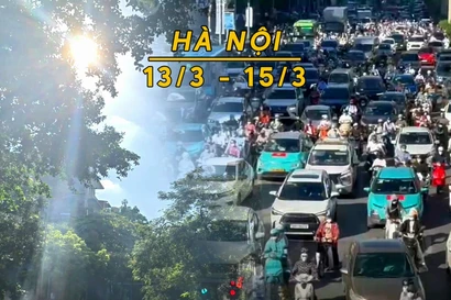 Giữa tháng 3 Hà Nội mù rét sáng sớm, trưa hửng nắng