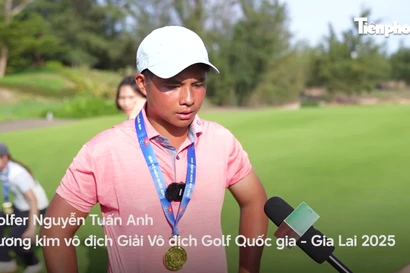 Nhà vô địch Golf Quốc gia 2025 Nguyễn Tuấn Anh: Tôi rất may mắn khi giành chiến thắng
