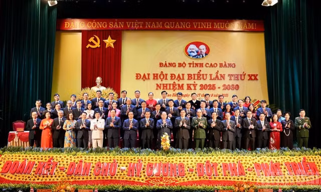 Ông Quản Minh Cường tái đắc cử chức vụ Bí thư Tỉnh ủy Cao Bằng