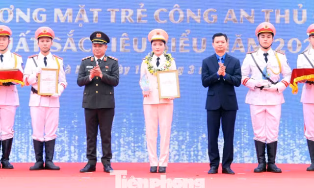Tuyên dương 10 Gương mặt trẻ Công an Thủ đô xuất sắc tiêu biểu 