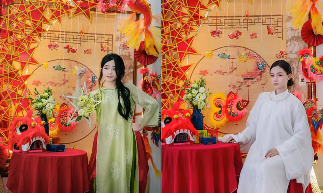 Thiếu nữ nô nức check-in Trung thu