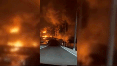 Đám cháy khổng lồ bao trùm kho chứa dầu gần thủ đô Iran