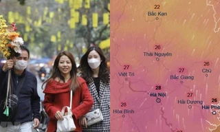 Thủ đô Hà Nội trên đà tăng nhiệt, lên gần 30 độ C vào hôm nào?