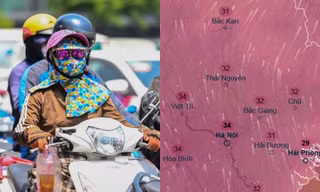 Dự báo cuối tuần này thủ đô Hà Nội nóng tới 34 độ C