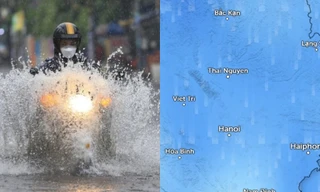 Dự báo miền Bắc mưa vừa, mưa to trong hai ngày 24 - 25/7
