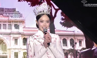 Miss International 2025: Hoa hậu Thanh Thủy lựa chọn áo dài cho màn final walk