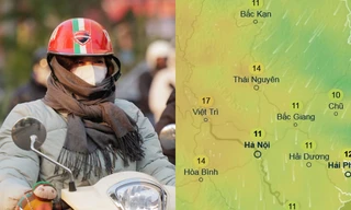 Dự báo 14/12 là ngày có mức nhiệt độ thấp nhất trong đợt không khí lạnh sắp về