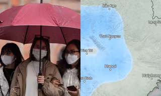 Dự báo Hà Nội có mưa ngày 17/12 khi không khí lạnh tăng cường tràn về