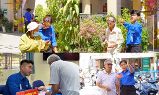 Dấu ấn màu áo xanh: Đoàn viên, thanh niên đóng góp sức trẻ vào ngày hội non sông