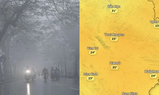 Dự báo thời tiết Hà Nội mưa trong ngày 15/3, nồm ẩm gây oi bí