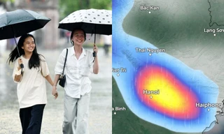 Hà Nội có khả năng mưa dông trong tối 31/3 khi không khí lạnh về