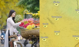 Dự báo nhiệt độ ở Thủ đô Hà Nội giảm mạnh trong sáng 21/10 