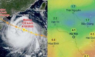 Dự báo mới về bão số 11 Matmo: Có thể sẽ không đổ bộ Quảng Ninh