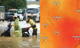 Sau đợt mưa to sáng 7/10, dự báo Hà Nội khi nào nắng ráo trở lại?