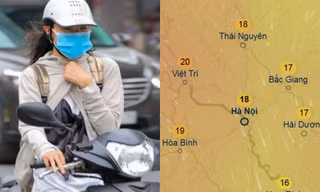 Không khí lạnh tăng cường khiến Hà Nội giảm nhiệt