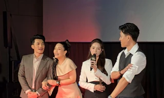 Liên Bỉnh Phát "cầu cứu" Kiều Oanh trong buổi họp báo phim "Bẫy Tiền"