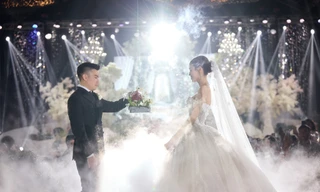 Lễ cưới được tổ chức theo phong cách "vườn địa đàng" của Hoa hậu Đỗ Thị Hà