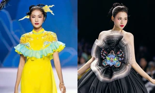 Hoa hậu Đỗ Thị Hà, Hà Trúc Linh khoe nhan sắc nổi bật trong show thời trang