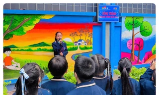 Hà Nội: Trường Tiểu học Phương Mai khánh thành công trình tranh tường bích họa 