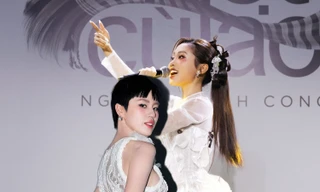 Phương Mỹ Chi tinh tế khi nhắc về Pháo tại triển lãm của NTK Nguyễn Minh Công