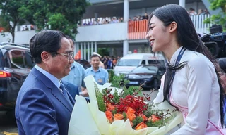 Á hậu 2 Hoa hậu Việt Nam 2024 Vân Nhi vinh dự được gặp Thủ tướng Chính phủ