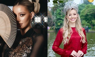 Ngắm Miss Cosmo 2025 Yolina "Ngọc Na" xinh đẹp trong tà áo dài truyền thống
