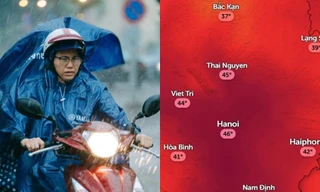 Hà Nội oi nóng dịp cuối tuần, lên tới 46 độ C trước khi đón mưa giải nhiệt 
