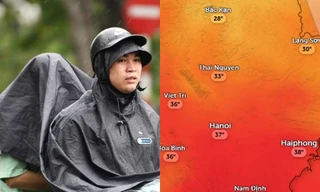 Hà Nội vừa hửng nắng ngắn ngủi, lại tiếp tục đón mưa kéo dài