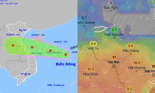 Áp thấp nhiệt đới 93W tiến vào miền Trung, có khả năng thành bão