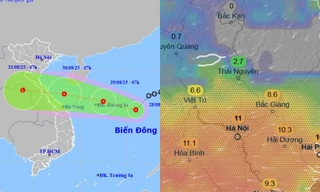 Bão Bualoi có đường đi lượn theo bờ biển nước ta, phạm vi ảnh hưởng rộng