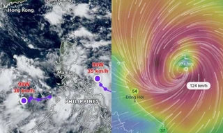 Dự báo áp thấp 99W có thể mạnh lên thành bão trên biển Đông