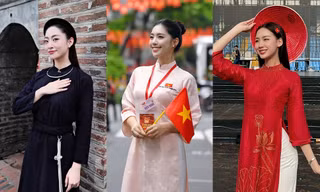 Dàn Hoa - Á hậu Việt khoe ảnh trang phục truyền thống, thể hiện lòng tự hào dân tộc