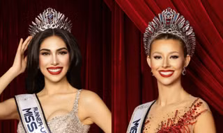 Top 2 Miss Cosmo 2025 ghi dấu ấn nhan sắc trong bộ ảnh Cosmo Family