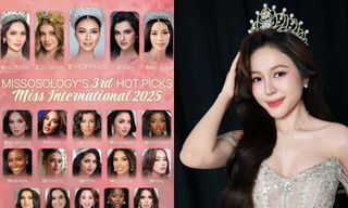 Miss International 2025: Kiều Duy vẫn vắng mặt trong BXH lần 3 của Missosology