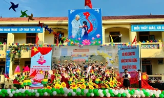 Nghệ An: Ngày tựu trường tràn ngập niềm vui của học sinh trường Tiểu học Hưng Lộc