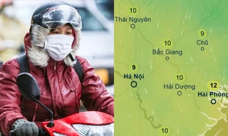 Đợt không khí lạnh tăng cường ngày 6/1 có thể khiến Hà Nội rét 11 độ C