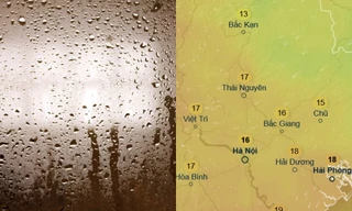 Thủ đô Hà Nội nồm ẩm cao điểm trước khi không khí lạnh về