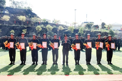 Hơn 460 chiến sĩ nghĩa vụ Cảnh vệ Bộ Công an bắt đầu hành trình rèn luyện