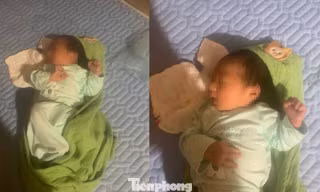 Phát hiện bé trai sơ sinh đặt trước cổng nhà dân lúc 3h sáng