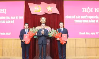 Thanh Hóa có 2 tân Phó Bí thư Tỉnh ủy
