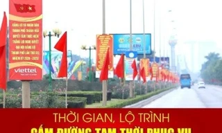 Công an Thanh Hóa tổ chức phân luồng giao thông phục vụ Đại hội Đảng bộ tỉnh