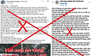 Thông tin 2 chiến sĩ Cảnh sát giao thông Thanh Hóa gặp nạn khi truy đuổi người vi phạm là bịa đặt