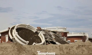 Sở Xây dựng Hà Tĩnh lập đoàn kiểm tra vụ hàng chục căn villa đổ sập sau bão