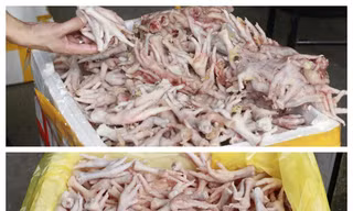 Phát hiện kho đông lạnh chứa hàng nghìn chân gà, xúc xích lậu