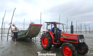 Ngư dân hối hả kéo ‘cần câu cơm’ về nhà tránh bão số 10 