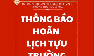 Trường học ở Nghệ An hoãn tựu trường do bão số 5