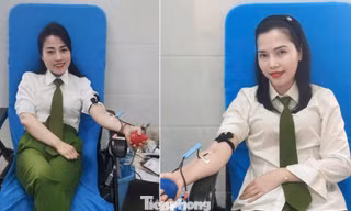 Nghĩa cử nhân văn ở 'Ngân hàng máu sống' Công an tỉnh Nghệ An
