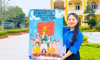 Lan tỏa thông điệp bầu cử qua tranh vẽ